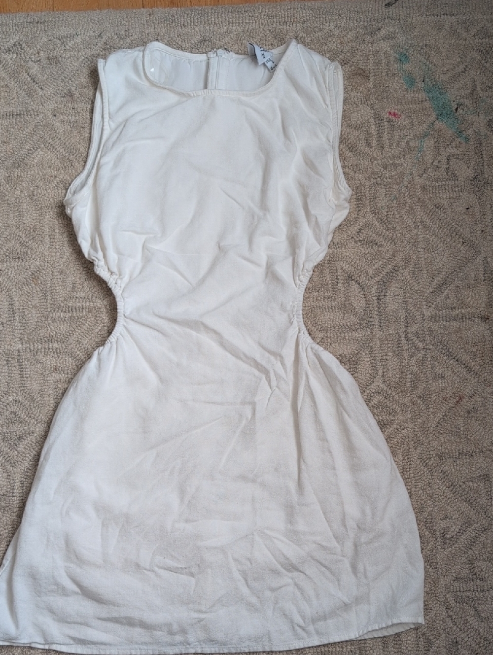 Princess Polly Cream Cutout Waist Mini Dress